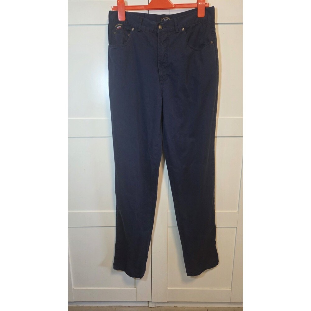 Paul & Shark Yachting Navy Blue Pants Mens Size 50 Cotton Casual Pants